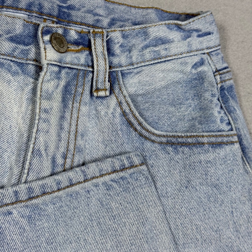 J. Galt Shanghai Women Blue High Waisted Mom Jeans Light Wash Denim Size S